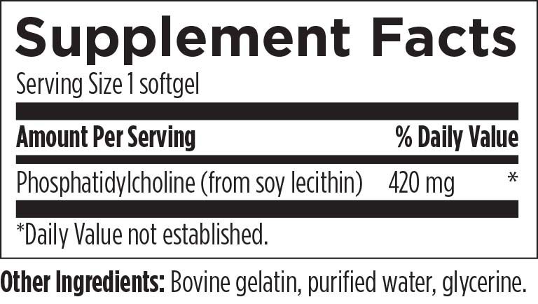 Phosphatidylcholine softgels